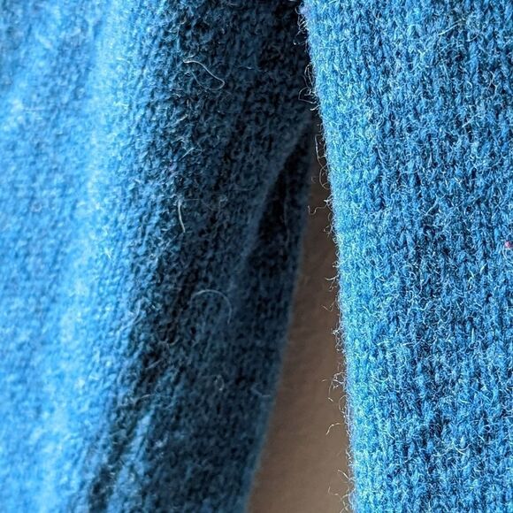 CPT Cockpit USA Retro Style Aviator V Neck‎ Lambswool Blue Pullover Men's sz XL - Picture 6 of 9